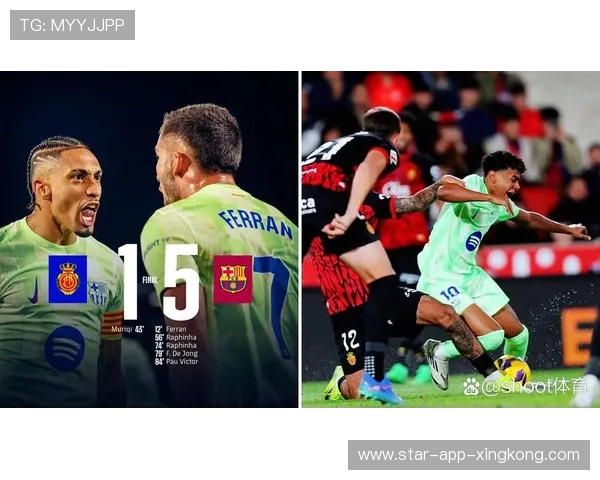 巴萨高位逼抢频频奏效，拉菲尼亚爆射稍偏